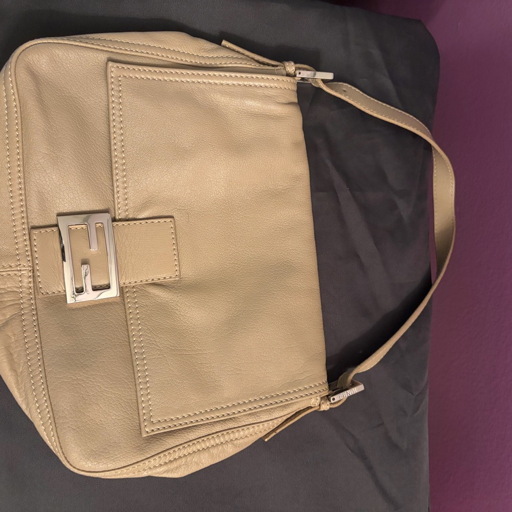 Rare vintage Fendi baguette with silver accents